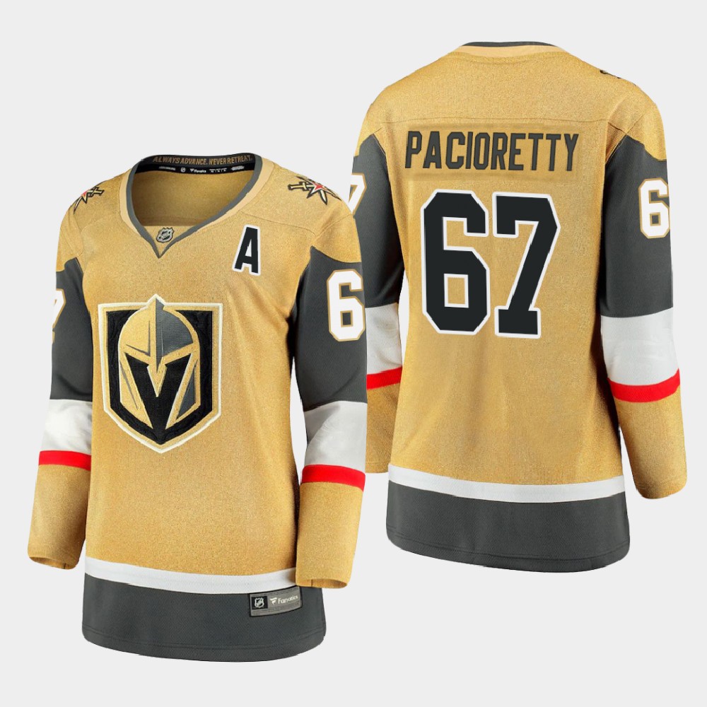 Vegas Golden Knights #67 Max Pacioretty Women 2020-21 Player Alternate Stitched NHL Jersey Gold