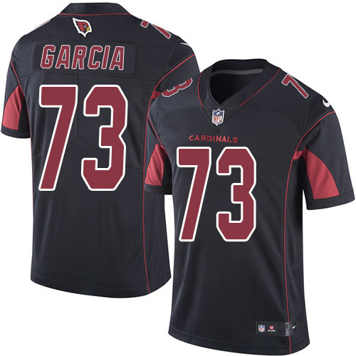 Nike Cardinals #73 Max Garcia Black Youth Stitched NFL Limited Rush Jersey