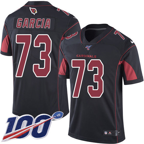 Nike Cardinals #73 Max Garcia Black Youth Stitched NFL Limited Rush 100th Season Jersey