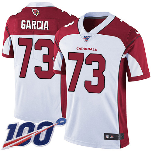 Nike Cardinals #73 Max Garcia White Youth Stitched NFL 100th Season Vapor Untouchable Limited Jersey