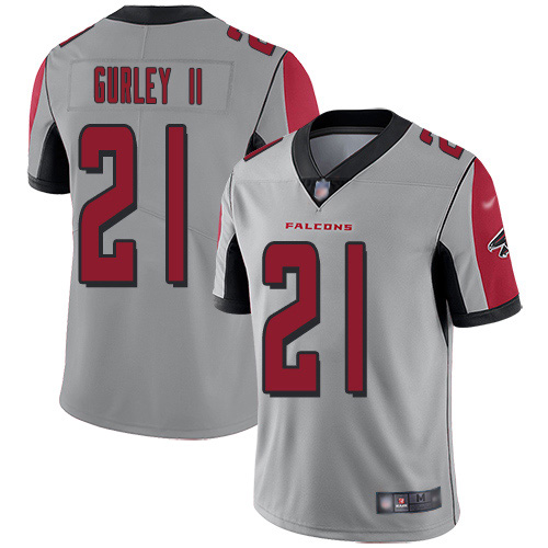 Nike Falcons #21 Todd Gurley II Silver Youth Stitched NFL Limited Inverted Legend Jersey
