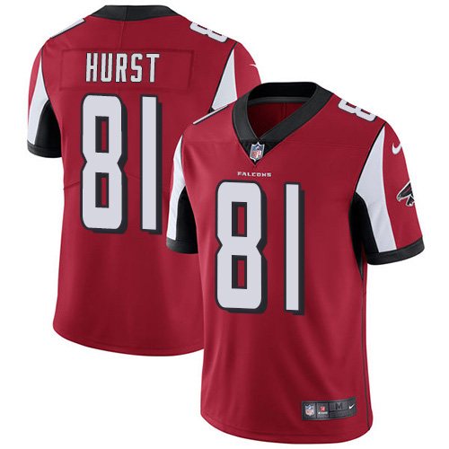 Nike Falcons #81 Hayden Hurst Red Team Color Youth Stitched NFL Vapor Untouchable Limited Jersey
