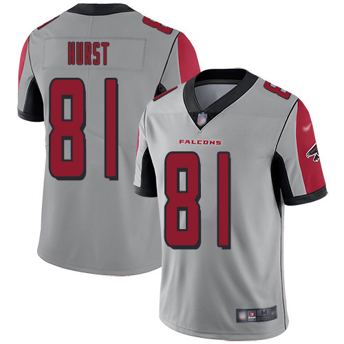 Nike Falcons #81 Hayden Hurst Silver Youth Stitched NFL Limited Inverted Legend Jersey