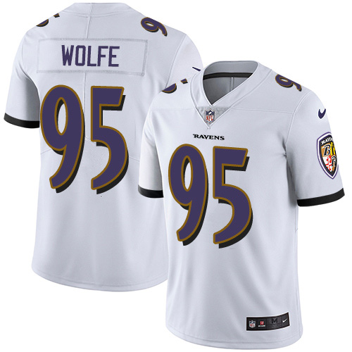Nike Ravens #95 Derek Wolfe White Youth Stitched NFL Vapor Untouchable Limited Jersey Nike Ravens #95 Derek Wolfe White Youth Stitched NFL Vapor Untouchable Limited Jersey