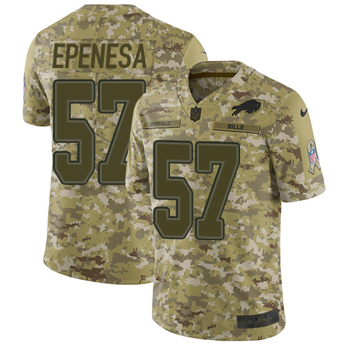 Nike Bills #57 A.J. Epenesas Camo Youth Stitched NFL Limited 2018 Salute To Service Jersey Nike Bills #57 A.J. Epenesas Camo Youth Stitched NFL Limited 2018 Salute To Service Jersey