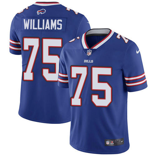 Nike Bills #75 Daryl Williams Royal Blue Team Color Youth Stitched NFL Vapor Untouchable Limited Jersey