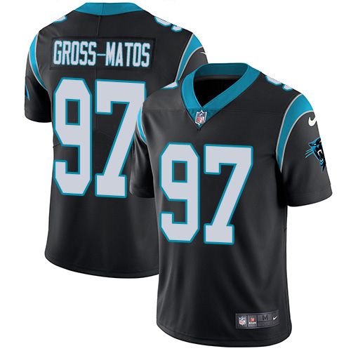 Nike Panthers #97 Yetur Gross-Matos Black Team Color Youth Stitched NFL Vapor Untouchable Limited Jersey