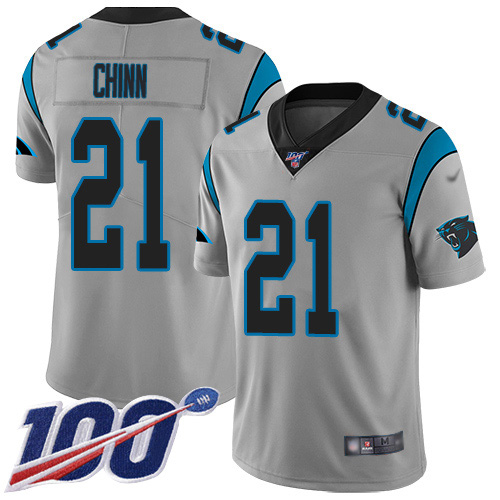 Nike Panthers #21 Jeremy Chinn Silver Youth Stitched NFL Limited Inverted Legend 100th Season Jersey Nike Panthers #21 Jeremy Chinn Silver Youth Stitched NFL Limited Inverted Legend 100th Season Jersey