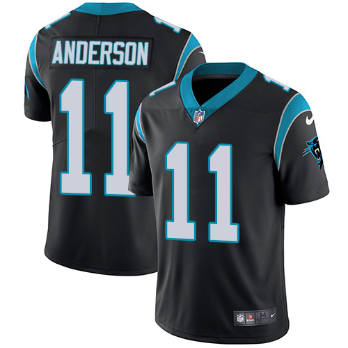 Nike Panthers #11 Robby Anderson Black Team Color Youth Stitched NFL Vapor Untouchable Limited Jersey