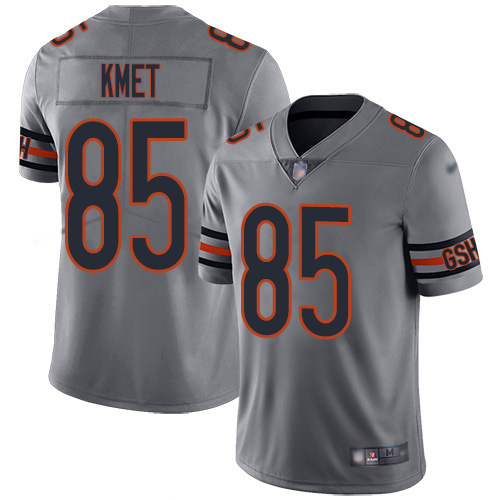 Nike Bears #85 Cole Kmet Silver Youth Stitched NFL Limited Inverted Legend Jersey