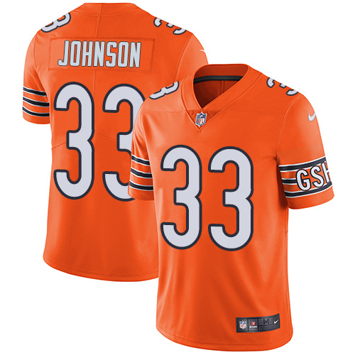 Nike Bears #33 Jaylon Johnson Orange Youth Stitched NFL Limited Rush Jersey Nike Bears #33 Jaylon Johnson Orange Youth Stitched NFL Limited Rush Jersey