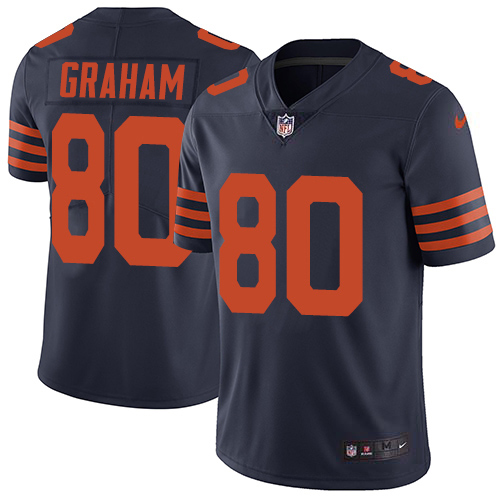 Nike Bears #80 Jimmy Graham Navy Blue Alternate Youth Stitched NFL Vapor Untouchable Limited Jersey
