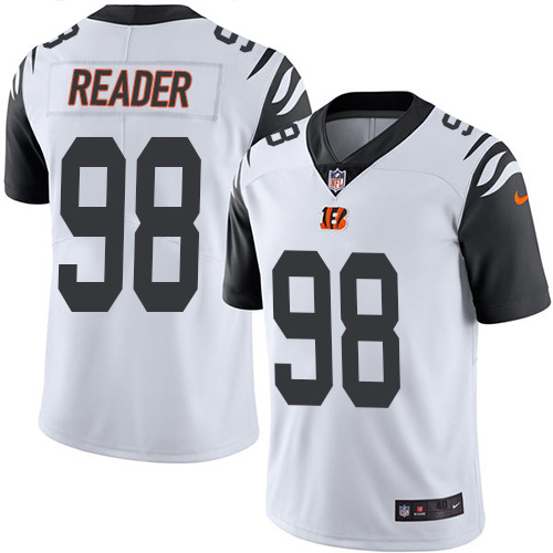 Nike Bengals #98 D.J. Reader White Youth Stitched NFL Limited Rush Jersey