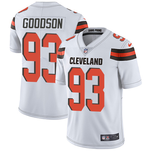 Nike Browns #93 B.J. Goodson White Youth Stitched NFL Vapor Untouchable Limited Jersey