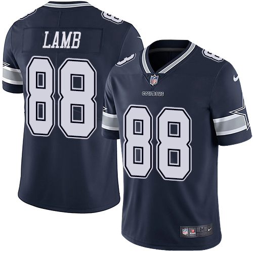 Nike Cowboys #88 CeeDee Lamb Navy Blue Team Color Youth Stitched NFL Vapor Untouchable Limited Jersey
