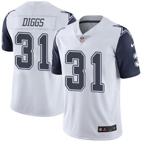 Nike Cowboys #31 Trevon Diggs White Youth Stitched NFL Limited Rush Jersey