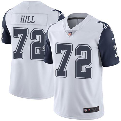 Nike Cowboys #72 Trysten Hill White Youth Stitched NFL Limited Rush Jersey Nike Cowboys #72 Trysten Hill White Youth Stitched NFL Limited Rush Jersey