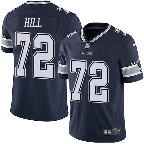 Nike Cowboys #72 Trysten Hill Navy Blue Team Color Youth Stitched NFL Vapor Untouchable Limited Jersey