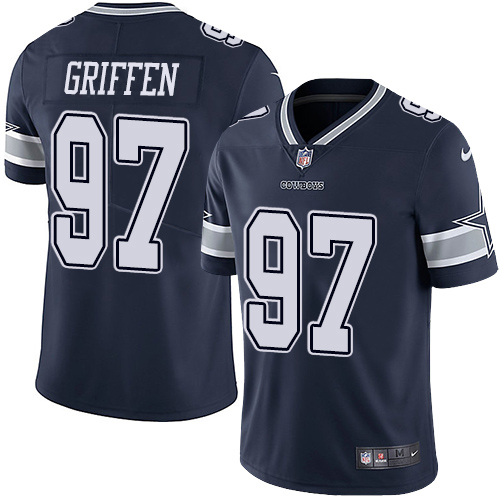 Nike Cowboys #97 Everson Griffen Navy Blue Team Color Youth Stitched NFL Vapor Untouchable Limited Jersey