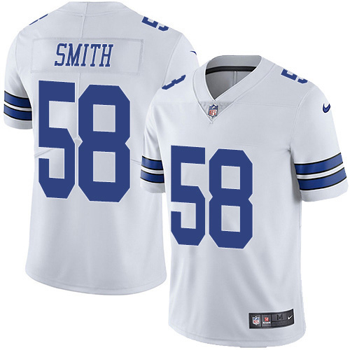 Nike Cowboys #58 Aldon Smith White Youth Stitched NFL Vapor Untouchable Limited Jersey