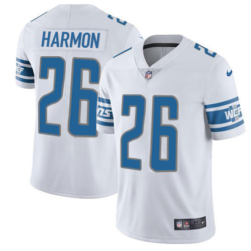 Nike Lions #26 Duron Harmon White Youth Stitched NFL Vapor Untouchable Limited Jersey