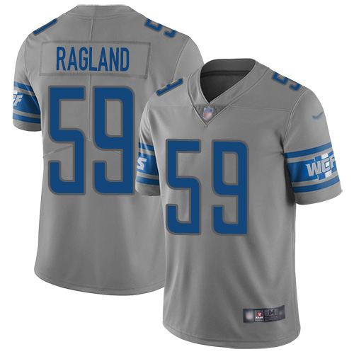Nike Lions #59 Reggie Ragland Gray Youth Stitched NFL Limited Inverted Legend Jersey