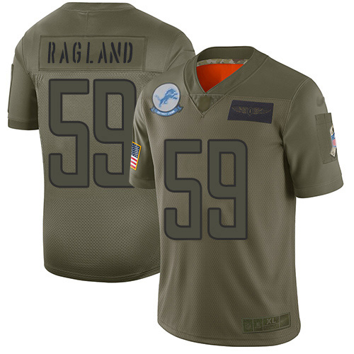 Nike Lions #59 Reggie Ragland Camo Youth Stitched NFL Limited 2019 Salute To Service Jersey