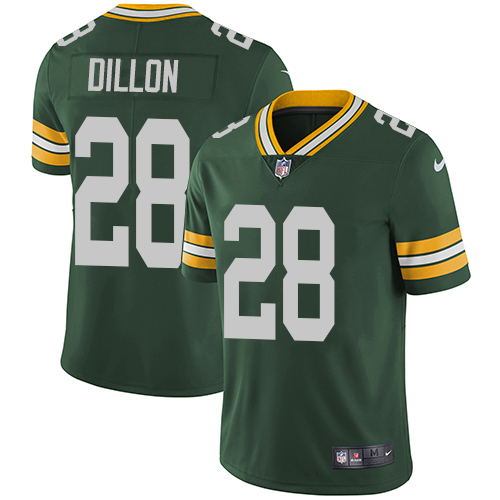 Nike Packers #28 AJ Dillon Green Team Color Youth Stitched NFL Vapor Untouchable Limited Jersey