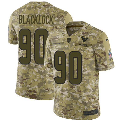 Nike Texans #90 Ross Blacklock Camo Youth Stitched NFL Limited 2018 Salute To Service Jersey Nike Texans #90 Ross Blacklock Camo Youth Stitched NFL Limited 2018 Salute To Service Jersey