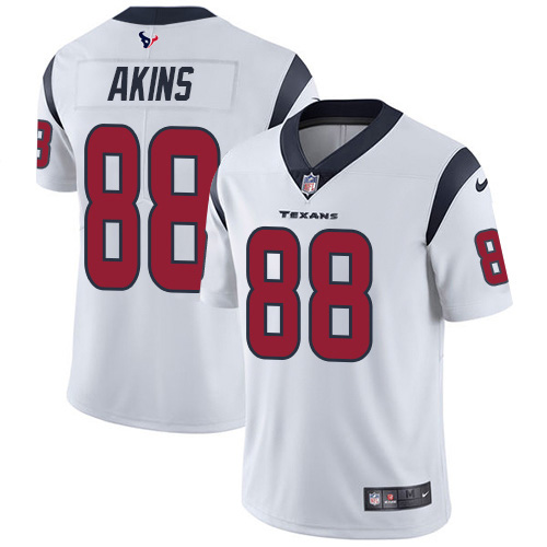 Nike Texans #88 Jordan Akins White Youth Stitched NFL Vapor Untouchable Limited Jersey