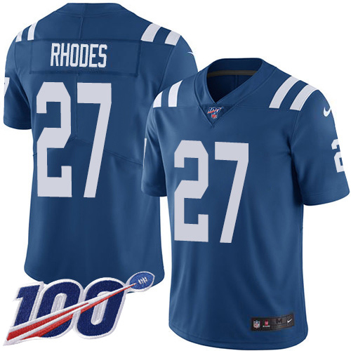 Nike Colts #27 Xavier Rhodes Royal Blue Team Color Youth Stitched NFL 100th Season Vapor Untouchable Limited Jersey Nike Colts #27 Xavier Rhodes Royal Blue Team Color Youth Stitched NFL 100th Season Vapor Untouchable Limited Jersey