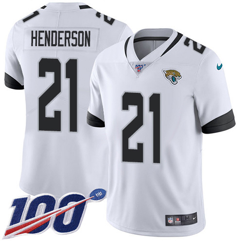 Nike Jaguars #21 C.J. Henderson White Youth Stitched NFL 100th Season Vapor Untouchable Limited Jersey Nike Jaguars #21 C.J. Henderson White Youth Stitched NFL 100th Season Vapor Untouchable Limited Jersey