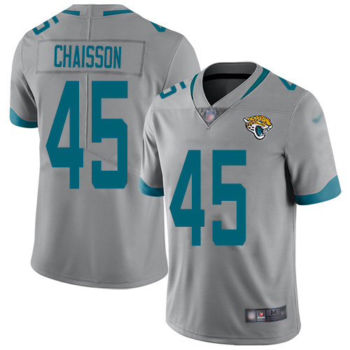 Nike Jaguars #45 K'Lavon Chaisson Silver Youth Stitched NFL Limited Inverted Legend Jersey