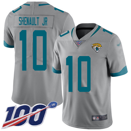 Nike Jaguars #10 Laviska Shenault Jr. Silver Youth Stitched NFL Limited Inverted Legend 100th Season Jersey