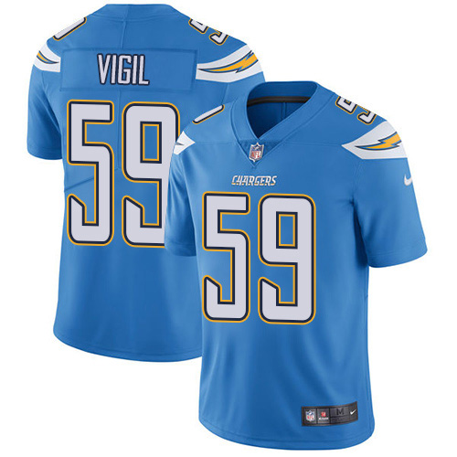 Nike Chargers #59 Nick Vigil Electric Blue Alternate Youth Stitched NFL Vapor Untouchable Limited Jersey