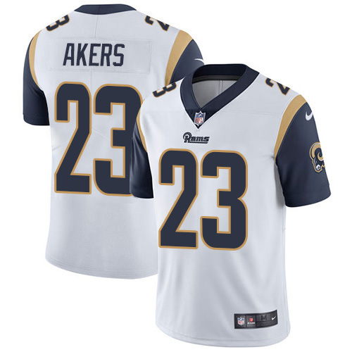 Nike Rams #23 Cam Akers White Youth Stitched NFL Vapor Untouchable Limited Jersey