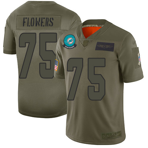 Nike Dolphins #75 Ereck Flowers Camo Youth Stitched NFL Limited 2019 Salute To Service Jersey Nike Dolphins #75 Ereck Flowers Camo Youth Stitched NFL Limited 2019 Salute To Service Jersey