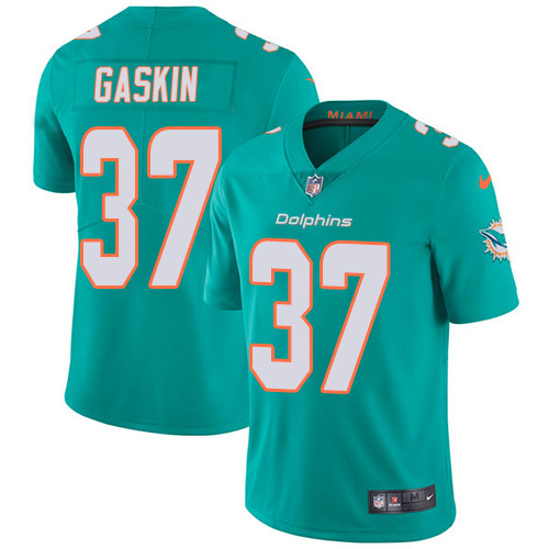 Nike Dolphins #37 Myles Gaskin Aqua Green Team Color Youth Stitched NFL Vapor Untouchable Limited Jersey