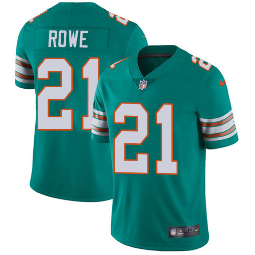 Nike Dolphins #21 Eric Rowe Aqua Green Alternate Youth Stitched NFL Vapor Untouchable Limited Jersey