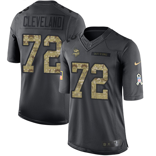 Nike Vikings #72 Ezra Cleveland Black Youth Stitched NFL Limited 2016 Salute to Service Jersey Nike Vikings #72 Ezra Cleveland Black Youth Stitched NFL Limited 2016 Salute to Service Jersey