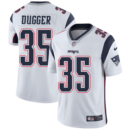 Nike Patriots #35 Kyle Dugger White Youth Stitched NFL Vapor Untouchable Limited Jersey Nike Patriots #35 Kyle Dugger White Youth Stitched NFL Vapor Untouchable Limited Jersey