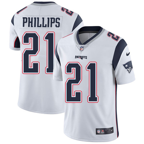 Nike Patriots #21 Adrian Phillips White Youth Stitched NFL Vapor Untouchable Limited Jersey