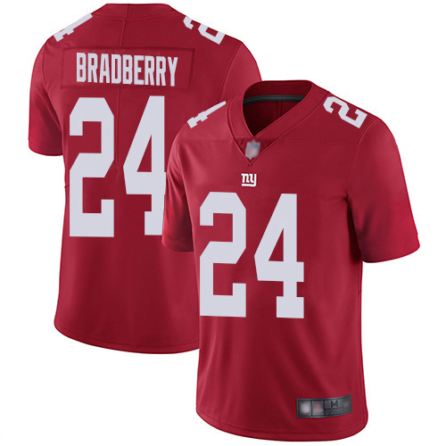 Nike Giants #24 James Bradberry Red Youth Stitched NFL Limited Inverted Legend Jersey