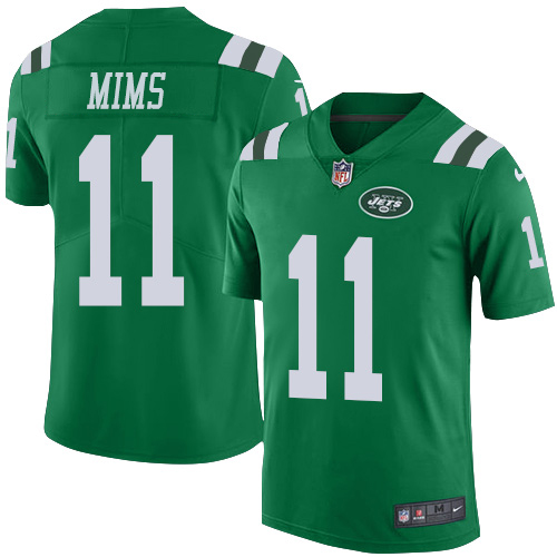 Nike Jets #11 Denzel Mim Green Youth Stitched NFL Limited Rush Jersey Nike Jets #11 Denzel Mim Green Youth Stitched NFL Limited Rush Jersey