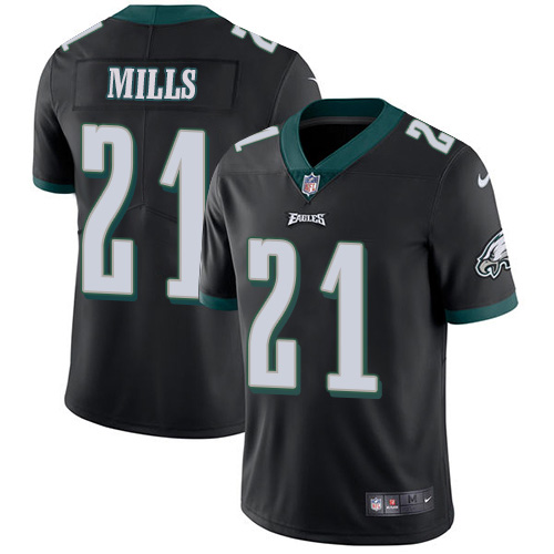 Nike Eagles #21 Jalen Mills Black Alternate Youth Stitched NFL Vapor Untouchable Limited Jersey