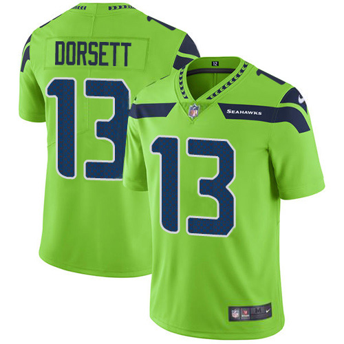 Nike Seahawks #13 Phillip Dorsett Green Youth Stitched NFL Limited Rush Jersey