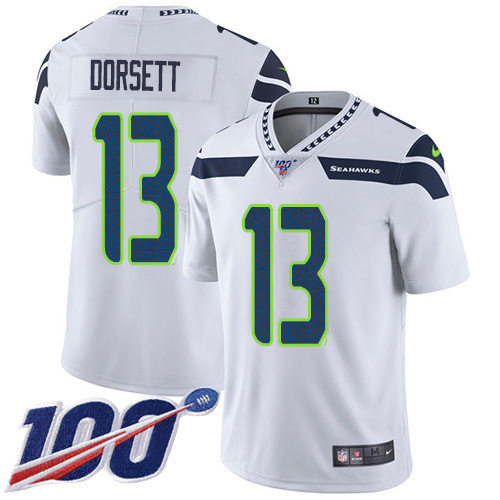 Nike Seahawks #13 Phillip Dorsett White Youth Stitched NFL 100th Season Vapor Untouchable Limited Jersey