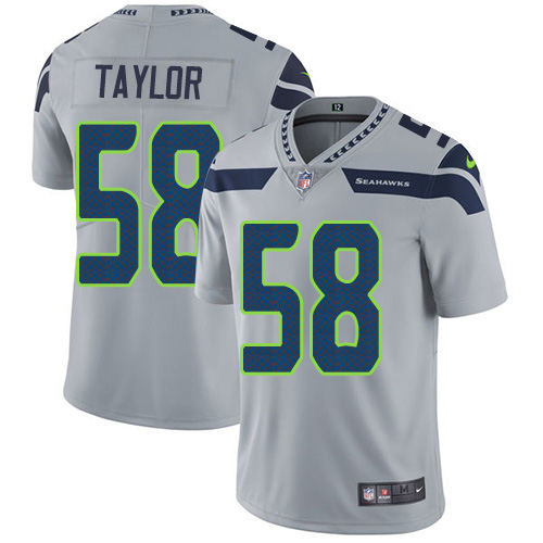 Nike Seahawks #58 Darrell Taylor Grey Alternate Youth Stitched NFL Vapor Untouchable Limited Jersey