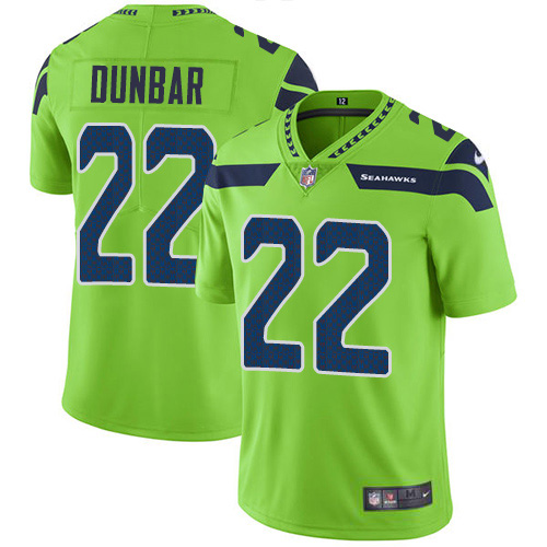 Nike Seahawks #22 Quinton Dunbar Green Youth Stitched NFL Limited Rush Jersey