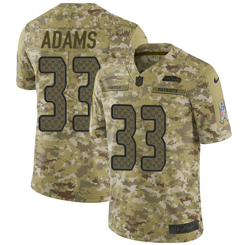 Nike Seahawks #33 Jamal Adams Camo Youth Stitched NFL Limited 2018 Salute To Service Jersey Nike Seahawks #33 Jamal Adams Camo Youth Stitched NFL Limited 2018 Salute To Service Jersey